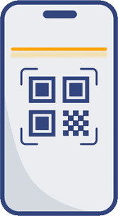 QR code on phone